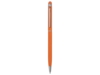 Ручка-стилус металлическая шариковая Jucy Soft soft-touch (оранжевый)  (Изображение 2)