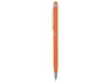 Ручка-стилус металлическая шариковая Jucy Soft soft-touch (оранжевый)  (Изображение 3)