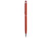 Ручка-стилус металлическая шариковая Jucy Soft soft-touch (красный)  (Изображение 3)