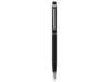 Ручка-стилус металлическая шариковая Jucy Soft soft-touch (черный)  (Изображение 2)
