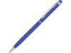 Ручка-стилус металлическая шариковая Jucy Soft soft-touch (синий)  (Изображение 1)