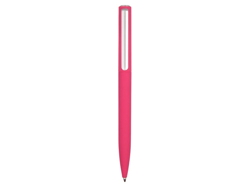 Ручка пластиковая шариковая Bon soft-touch (розовый)  (Изображение 2)