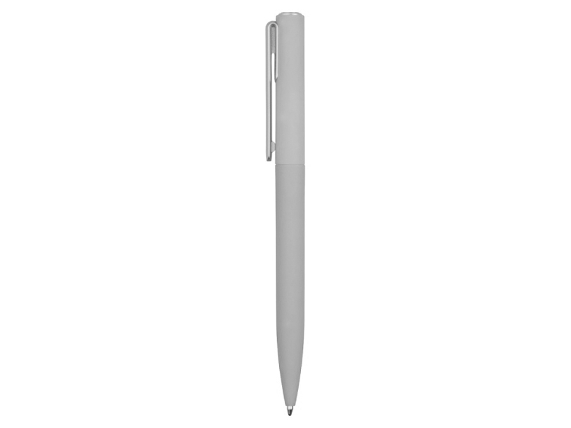 Ручка пластиковая шариковая Bon soft-touch (серый)  (Изображение 3)