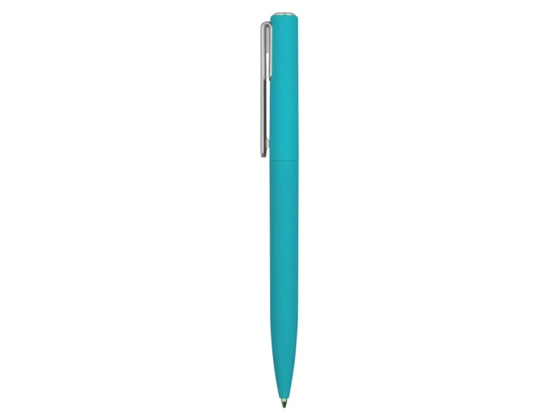 Ручка пластиковая шариковая Bon soft-touch (бирюзовый)  (Изображение 3)