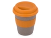 Стакан из бамбукового волокна Café (серый/оранжевый/оранжевый)  (Изображение 1)