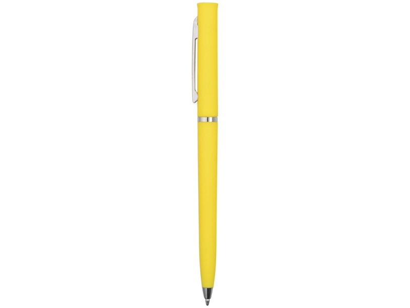 Ручка пластиковая шариковая Navi soft-touch (желтый)  (Изображение 3)