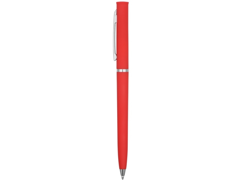 Ручка пластиковая шариковая Navi soft-touch (красный)  (Изображение 3)