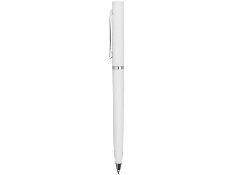 Ручка пластиковая шариковая Navi soft-touch (белый)  (Изображение 3)