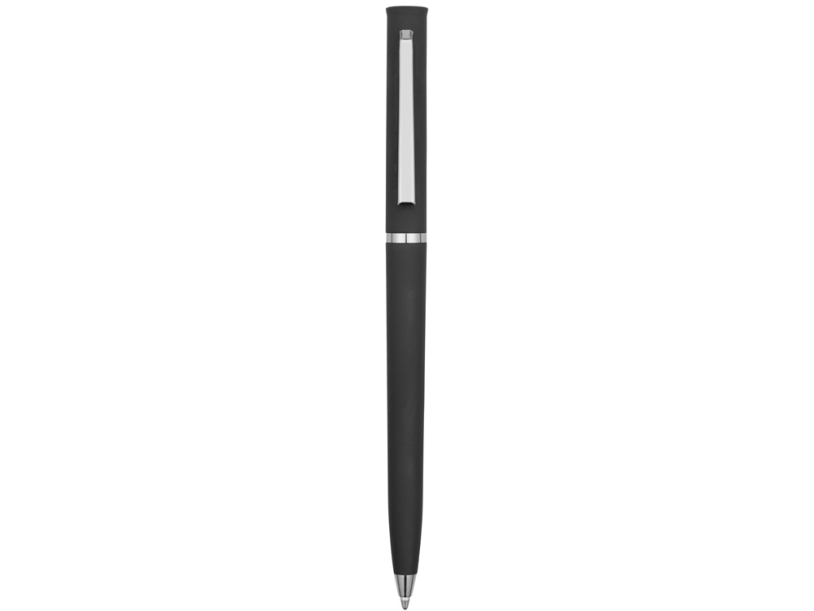Ручка пластиковая шариковая Navi soft-touch (черный)  (Изображение 2)