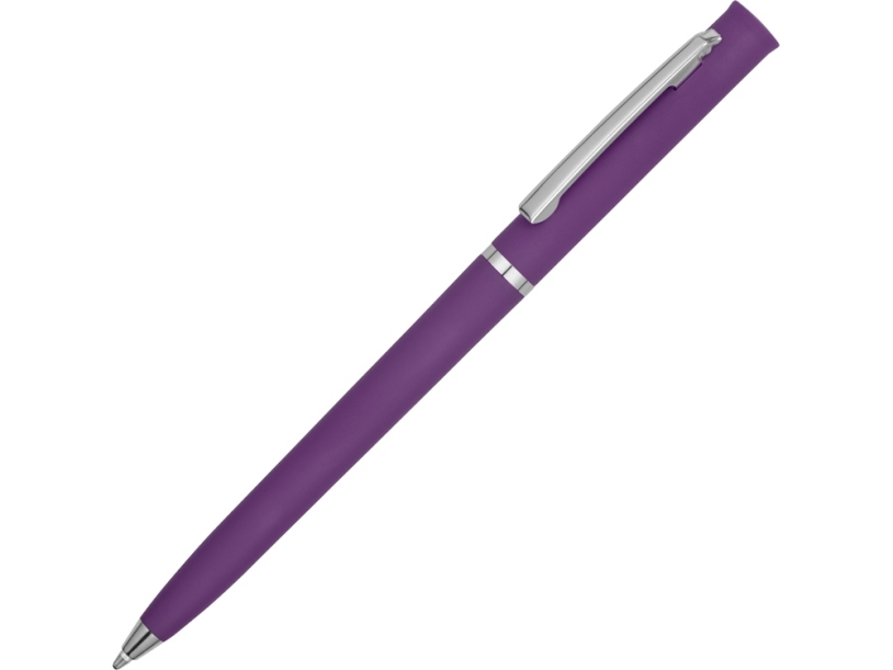 Ручка пластиковая шариковая Navi soft-touch (фиолетовый)  (Изображение 1)