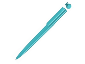 Ручка шариковая из переработанного пластика Recycled Pet Pen switch (лазурный) 