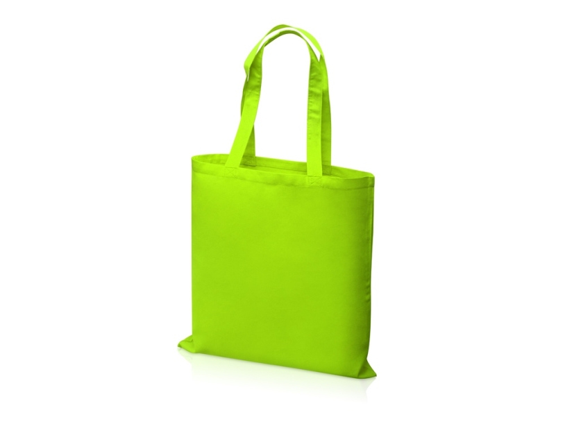 Сумка из хлопка Carryme 140, 140 г/м2 (зеленое яблоко)  (Изображение 2)