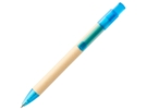 Ручка картонная шариковая Safi (синий/натуральный) синие чернила