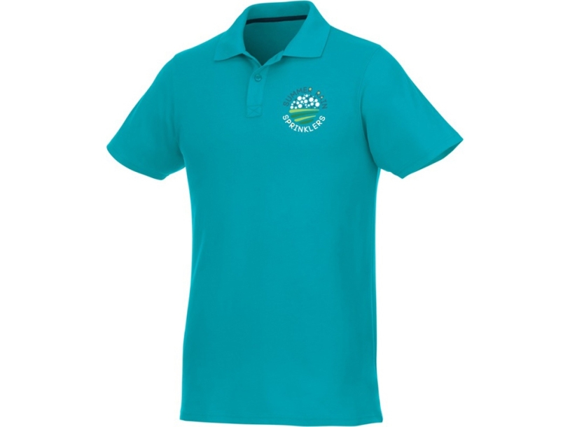 Рубашка поло Helios мужская (аква) 3XL (Изображение 6)