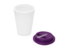 Пластиковый стакан с двойными стенками Take away (фиолетовый/белый)  (Изображение 2)