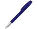 Ручка шариковая пластиковая Coral SI (темно-синий) 