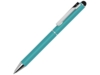Ручка шариковая металлическая Straight SI Touch (бирюзовый)  (Изображение 1)