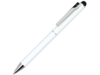 Ручка шариковая металлическая Straight SI Touch (белый)  (Изображение 1)