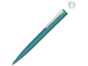 Ручка шариковая металлическая Brush Gum, soft-touch (бирюзовый)  (Изображение 1)