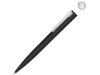 Ручка шариковая металлическая Brush Gum, soft-touch (черный)  (Изображение 1)