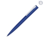 Ручка шариковая металлическая Brush Gum, soft-touch (синий)  (Изображение 1)
