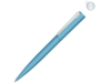 Ручка шариковая металлическая Brush Gum, soft-touch (голубой)  (Изображение 1)