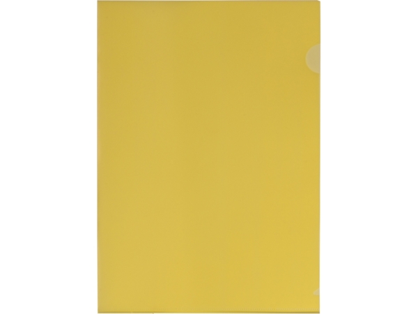 Папка-уголок А4, глянцевая (желтый) 