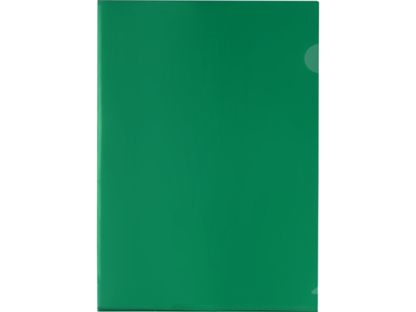 Папка-уголок А4, глянцевая (зеленый) 