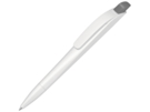 Ручка шариковая пластиковая Stream (серый/белый) 