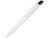 Ручка шариковая пластиковая Stream (черный/белый)  (Изображение 1)