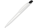 Ручка шариковая пластиковая Stream (черный/белый) 