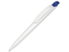 Ручка шариковая пластиковая Stream (синий/белый)  (Изображение 1)