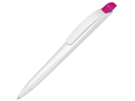 Ручка шариковая пластиковая Stream (розовый/белый) 