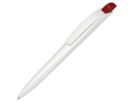 Ручка шариковая пластиковая Stream (красный/белый) 