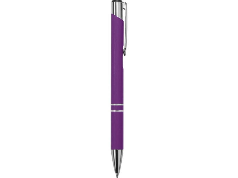 Ручка металлическая шариковая Legend Gum soft-touch (фиолетовый)  (Изображение 3)