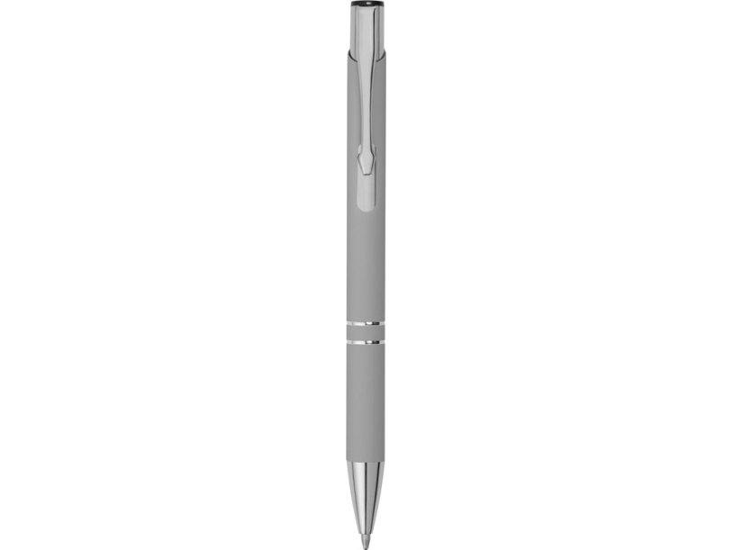 Ручка металлическая шариковая Legend Gum soft-touch (серый)  (Изображение 2)