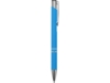 Ручка металлическая шариковая Legend Gum soft-touch (голубой)  (Изображение 3)