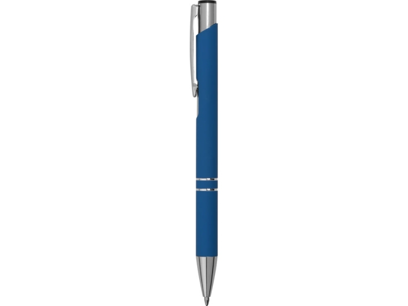 Ручка металлическая шариковая Legend Gum soft-touch (синий)  (Изображение 3)