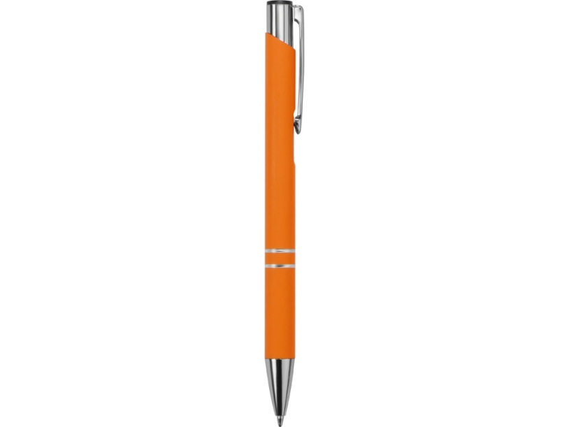 Ручка металлическая шариковая Legend Gum soft-touch (оранжевый)  (Изображение 3)