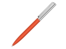 Ручка металлическая шариковая Bright GUM soft-touch с зеркальной гравировкой (оранжевый) 