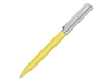 Ручка металлическая шариковая Bright GUM soft-touch с зеркальной гравировкой (желтый)  (Изображение 1)
