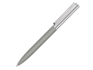 Ручка металлическая шариковая Bright GUM soft-touch с зеркальной гравировкой (серый) 