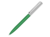 Ручка металлическая шариковая Bright GUM soft-touch с зеркальной гравировкой (зеленый)  (Изображение 1)