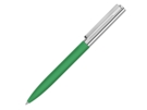 Ручка металлическая шариковая Bright GUM soft-touch с зеркальной гравировкой (зеленый) 