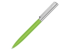 Ручка металлическая шариковая Bright GUM soft-touch с зеркальной гравировкой (зеленое яблоко) 
