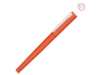 Ручка металлическая роллер Brush R GUM soft-touch с зеркальной гравировкой (оранжевый)  (Изображение 1)