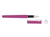 Ручка металлическая роллер Brush R GUM soft-touch с зеркальной гравировкой (розовый)  (Изображение 2)