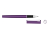 Ручка металлическая роллер Brush R GUM soft-touch с зеркальной гравировкой (фиолетовый)  (Изображение 2)