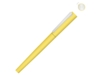 Ручка металлическая роллер Brush R GUM soft-touch с зеркальной гравировкой (желтый)  (Изображение 1)