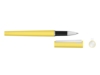 Ручка металлическая роллер Brush R GUM soft-touch с зеркальной гравировкой (желтый)  (Изображение 2)